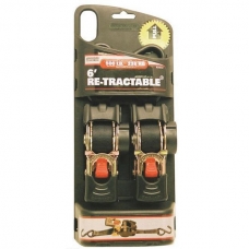 Erickson Retractable Ratchet Tie-Down Straps